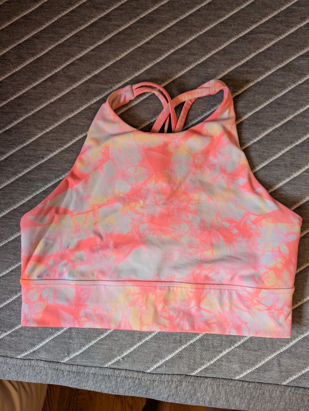 Energy Bra High Neck Long Line Shibori